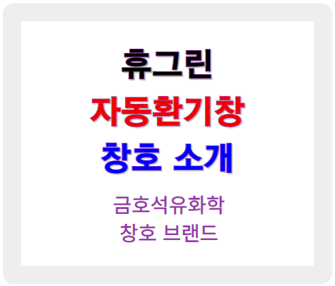 휴그린 자동환기창으로 아파트 실내 공기 관리하기