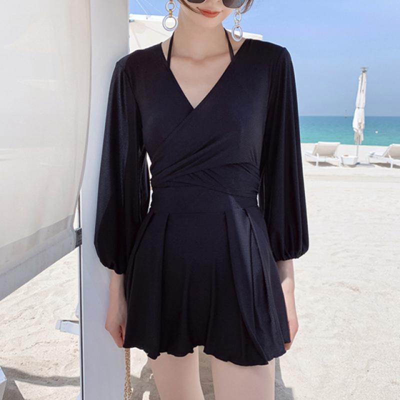 여성 체형커버 수영복 치마 비치 원피스수영복 중년 빅사이즈