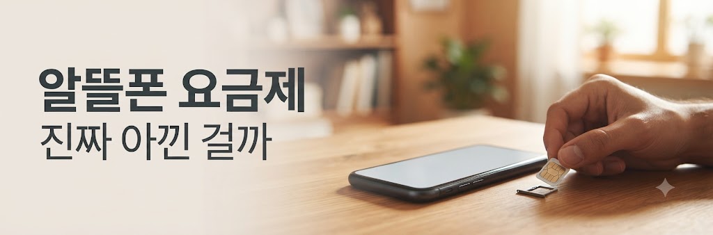 스마트폰과 유심카드가 놓인 모습