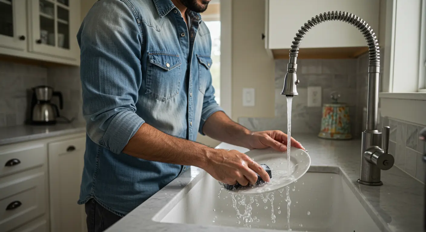 집안일이 스트레스? 남편의 설거지 명상록