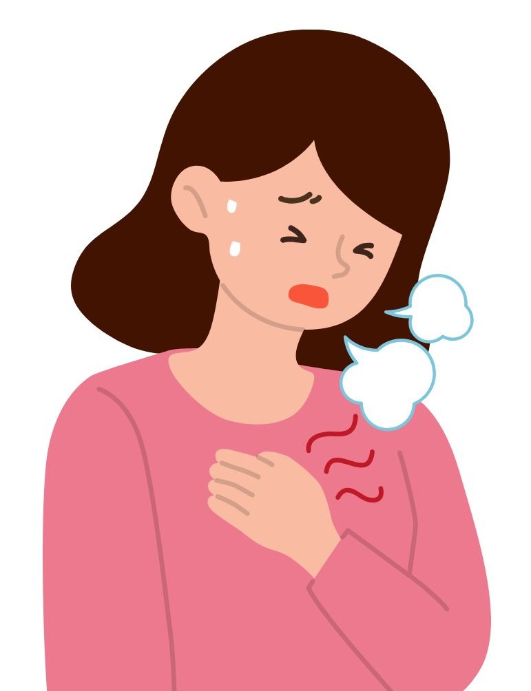 가슴 답답한 이미지