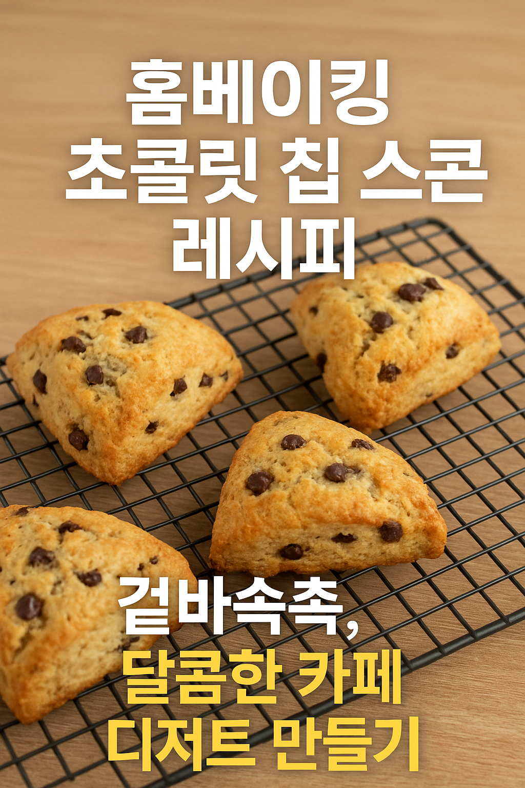 초콜릿 칩 스콘 레시피