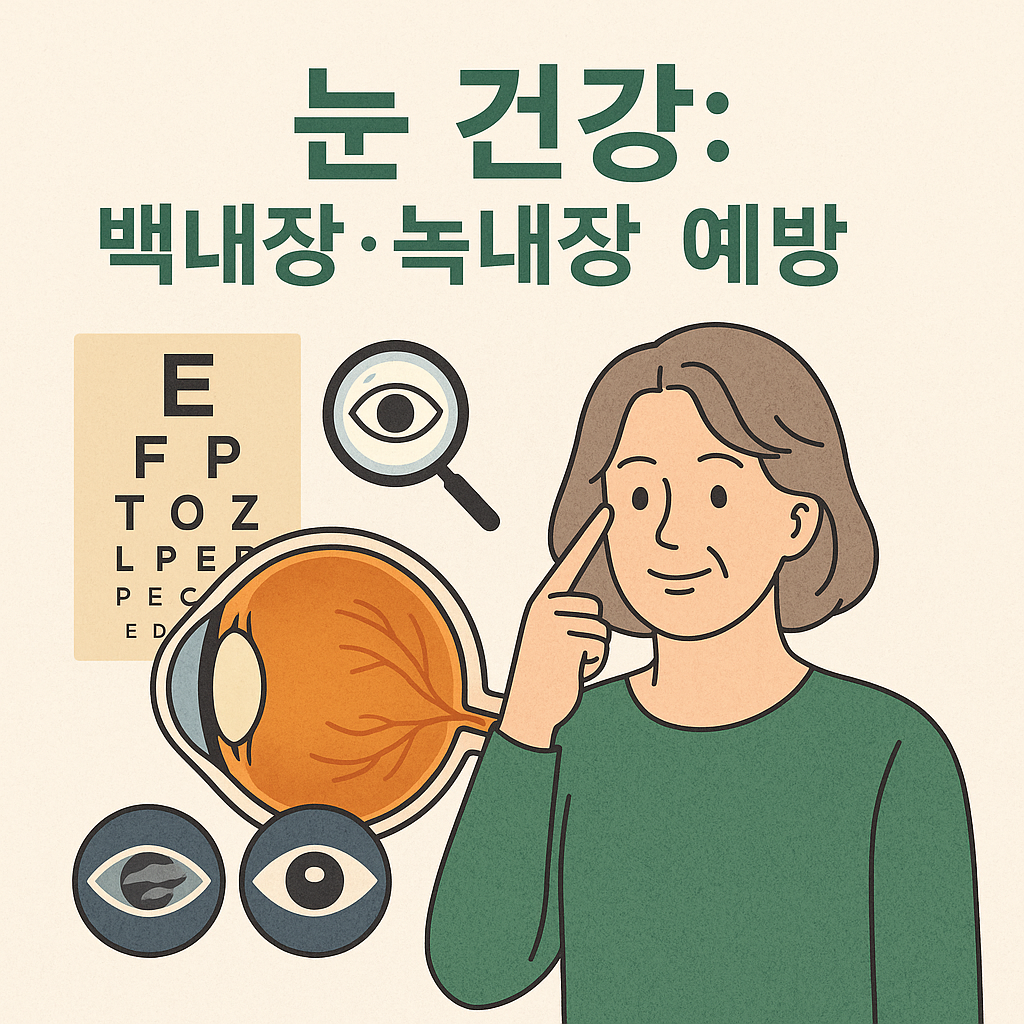 중년 눈 건강 백내장·녹내장 예방