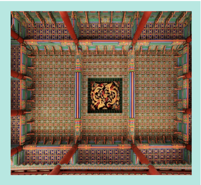 경복궁-야간개장-근정전-내부-천장