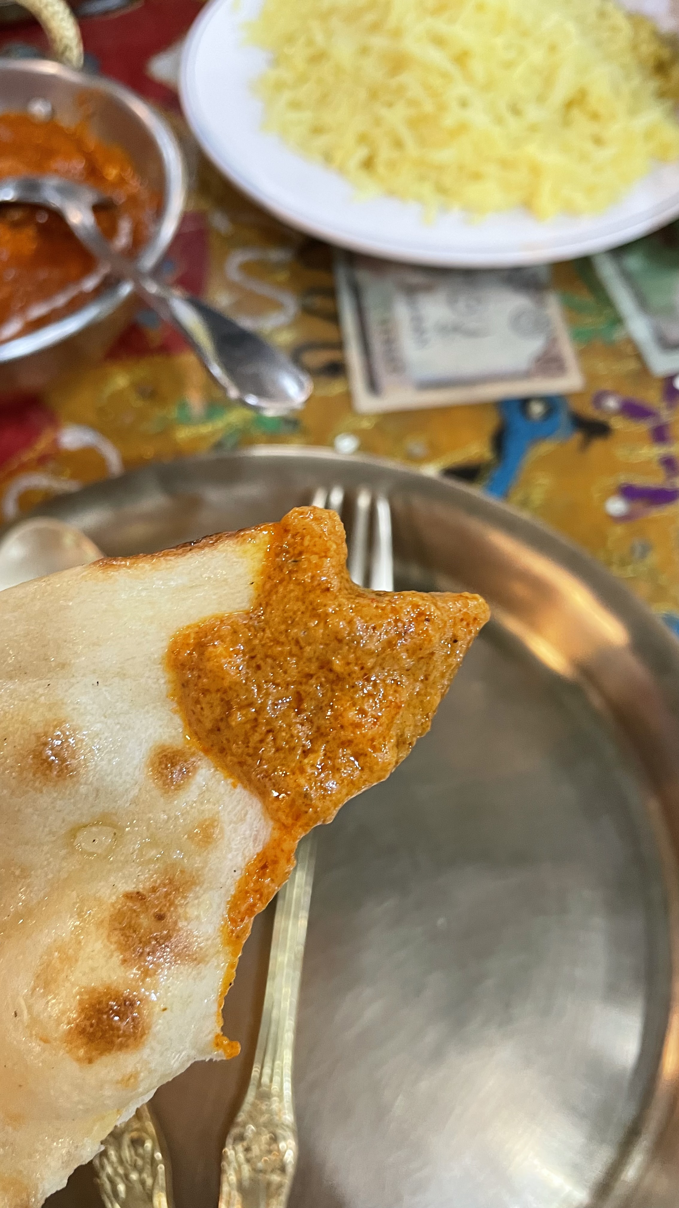 커리 난에 찍어먹기