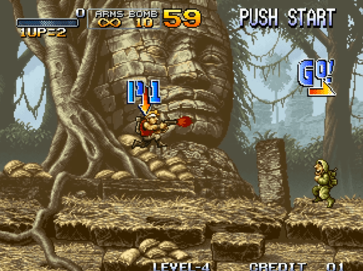 메탈슬러그-오락실게임-시작-화면