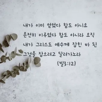 빌립보서 1장 6절 묵상 - 너희 안에서 착한 일을 시작하신 이가 그리스도 예수의 날까지 이루실 줄을 우리는 확신하노라_14