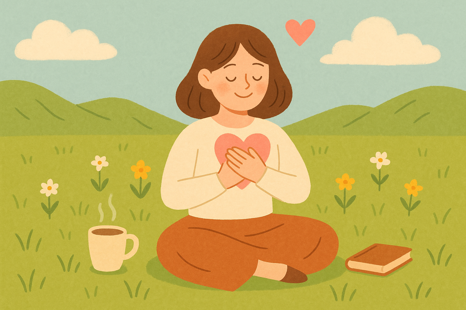 푸른 초원 위의 따뜻한 순간