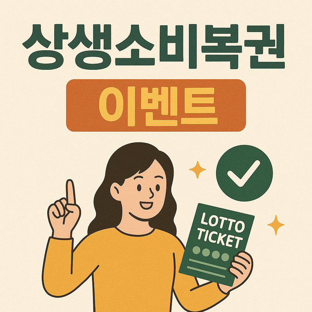 상생 소비복권 참여방법 혜택 총정리