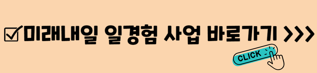 미래내일 일 경험 사업 2차 신청기간, 지원자격, 신청방법