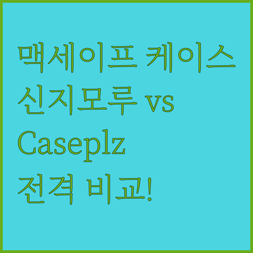 맥세이프 케이스 추천 신지모루 vs ..