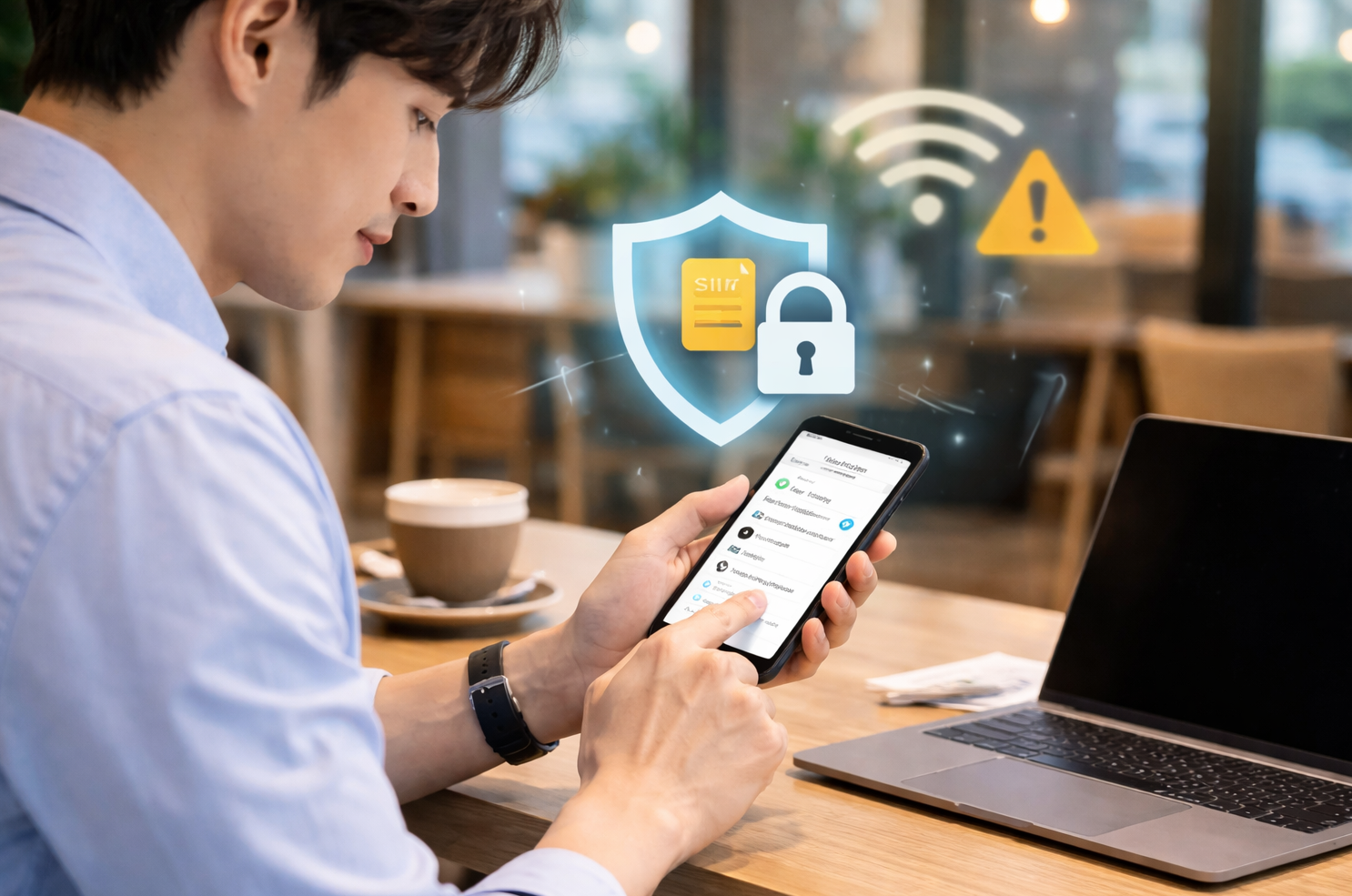 스마트폰 해킹 방지 관련 사진