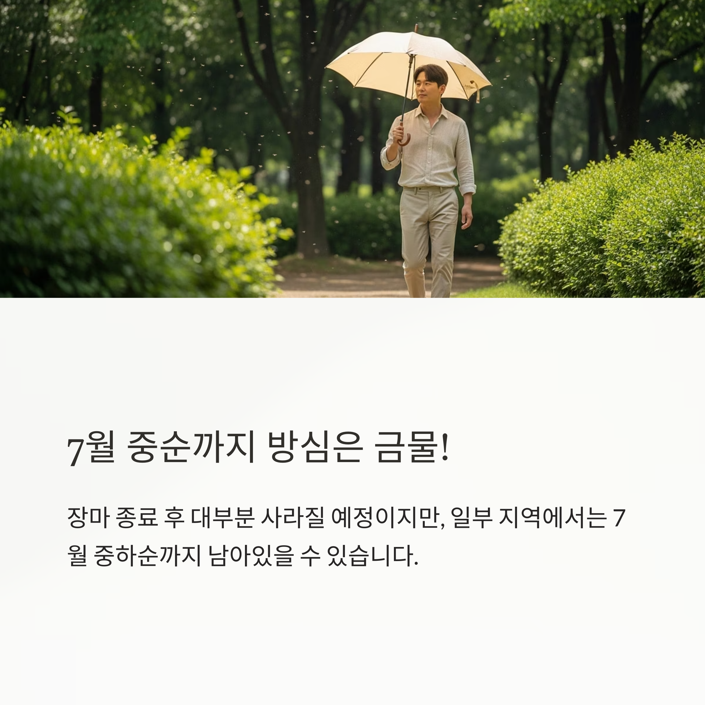7월 중순까지 방심은 금물!