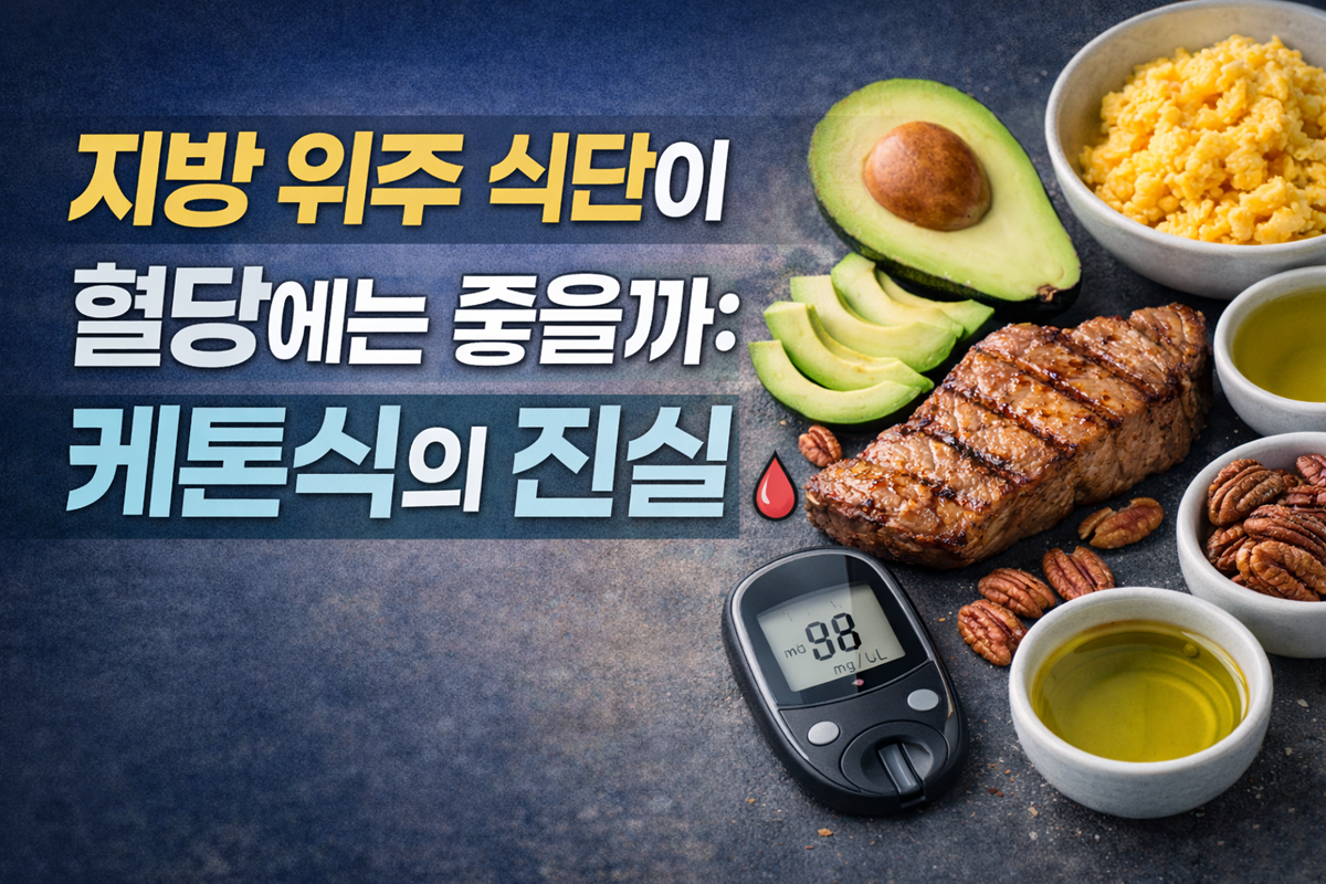 지방 위주 식단이 혈당에는 좋을까: 케톤식의 진실