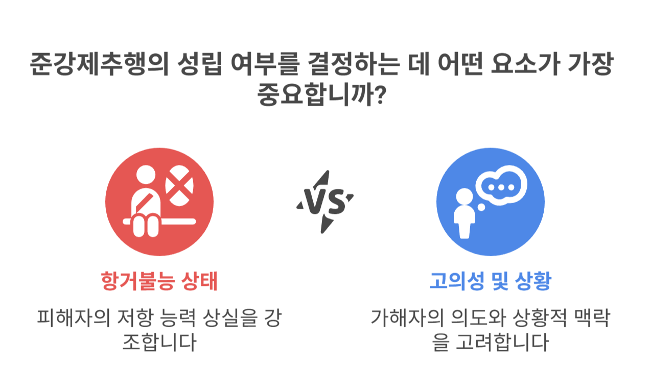 준강제추행, 정확히 어떤 범죄인가요?