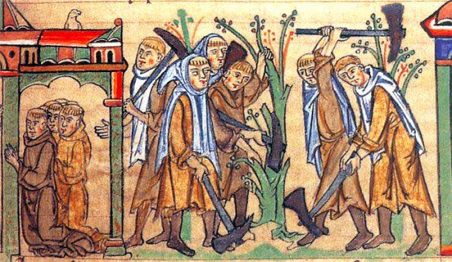 시토 수도회의 수도승 모습