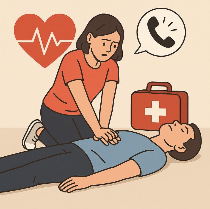 건강-긴급상황-대처하는-모습
