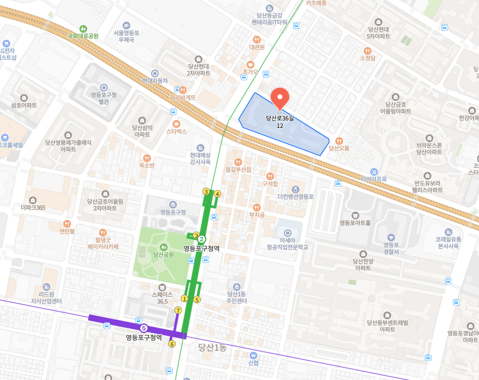 서울 협회 지도