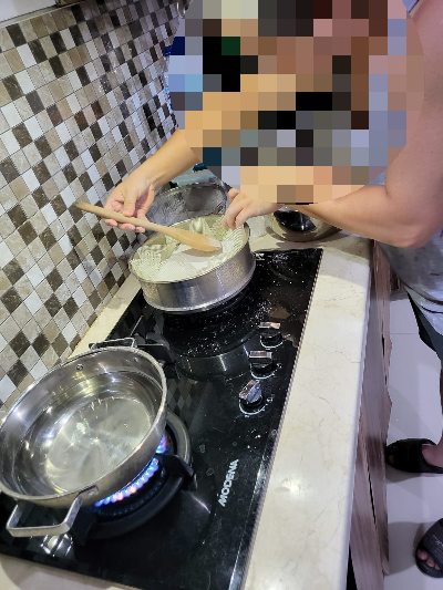 백설기만들기