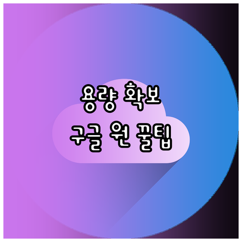 구글 드라이브 용량 관리 완전 정복:..