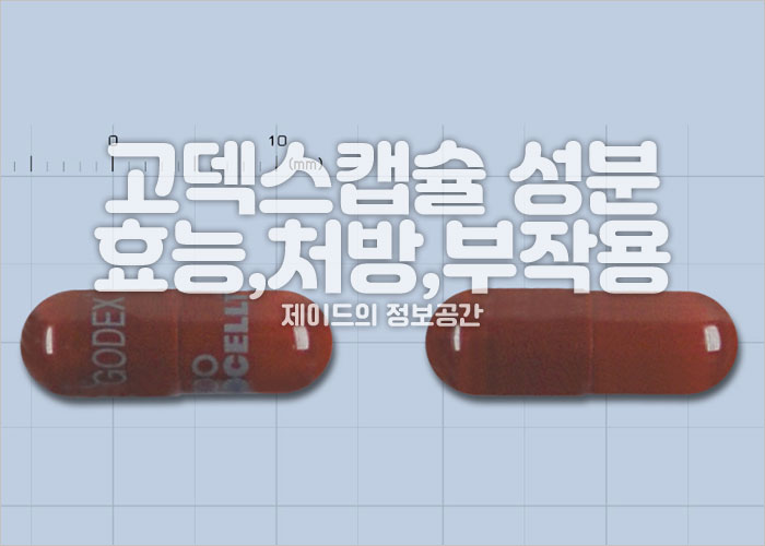 고덱스캡슐 성분, 효능, 처방, 복용법, 부작용