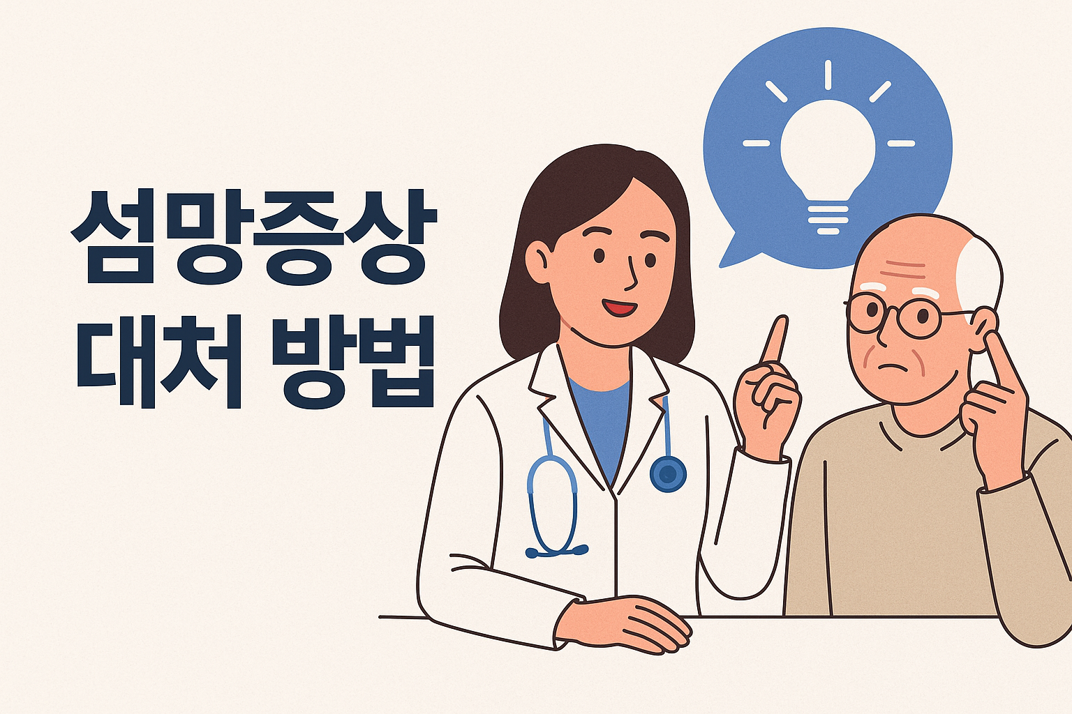 섬망증상 대처방법
