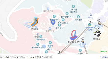 에버랜드 지도