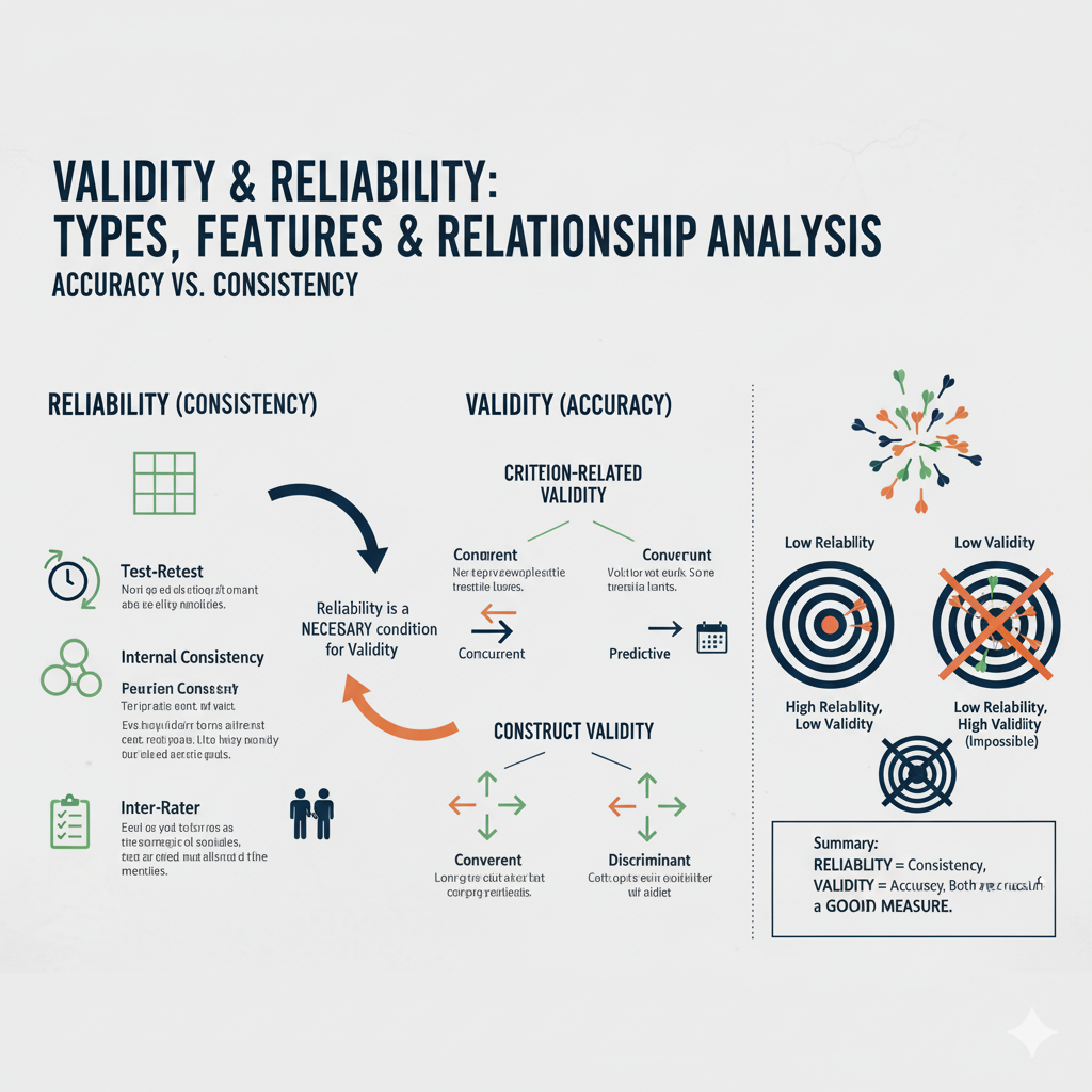 타당도와 신뢰도 종류