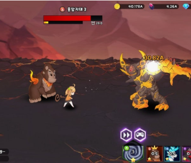 우주마녀키우기 게임 장면