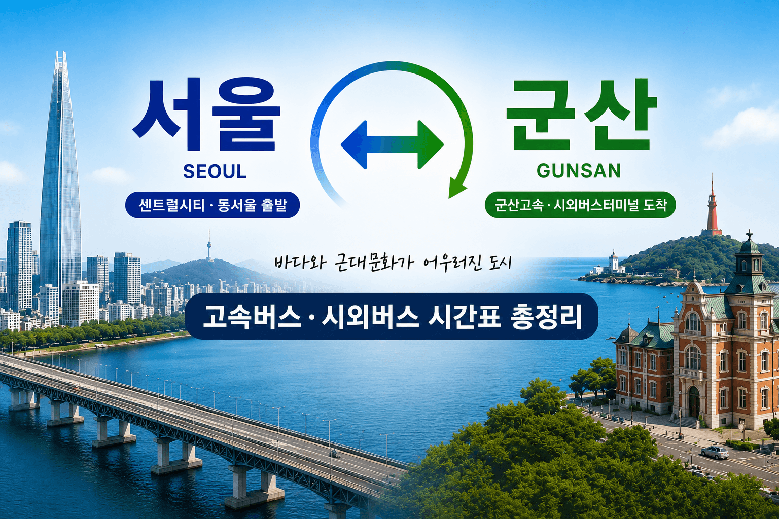 서울 군산간 버스 노선