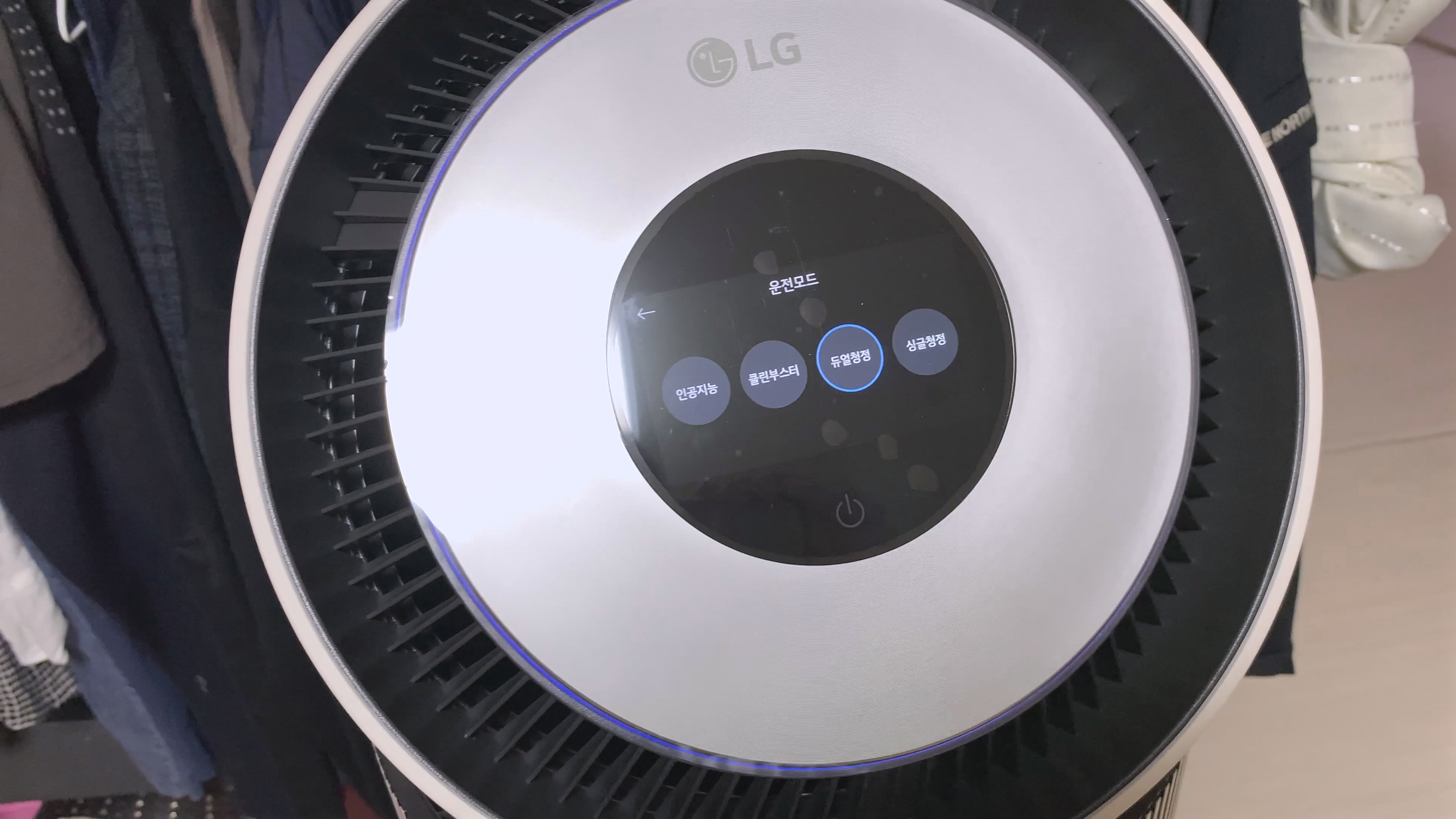 LG 퓨리케어 오브제컬렉션 360 공기청정기 운전모드