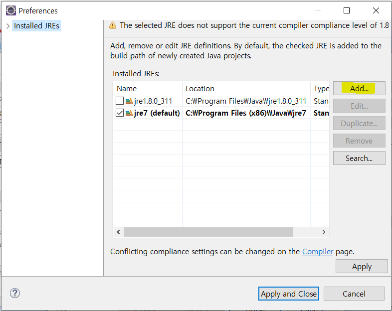 (3) JDK 7로 변경하기 4