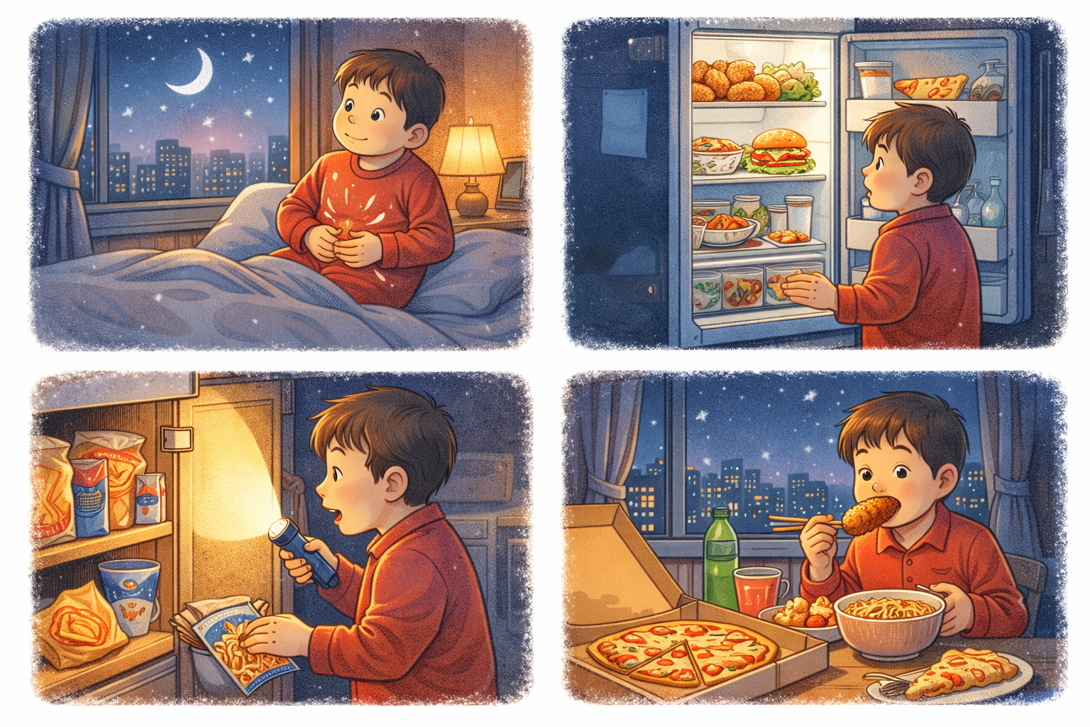 밤이 되면 야식이 당기는 이유 내 잘못이 아니야~