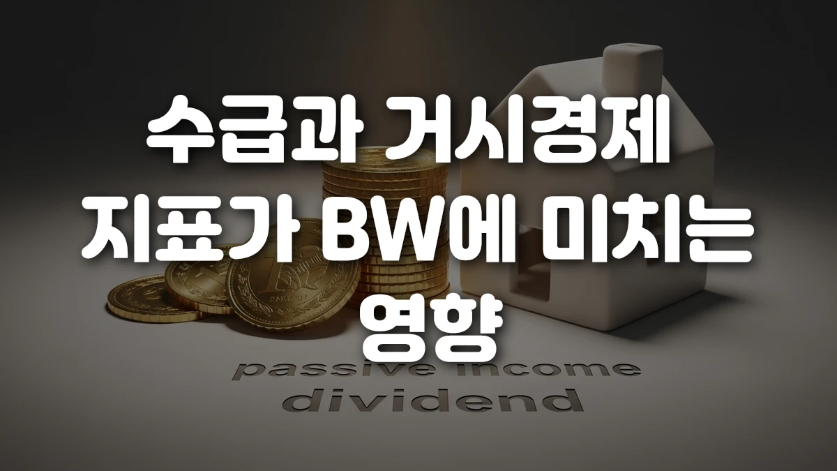 수급과 거시경제 지표가 BW에 미치는 영향