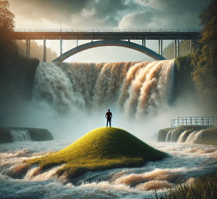 물이 넘쳐도 자신은 안전한 꿈