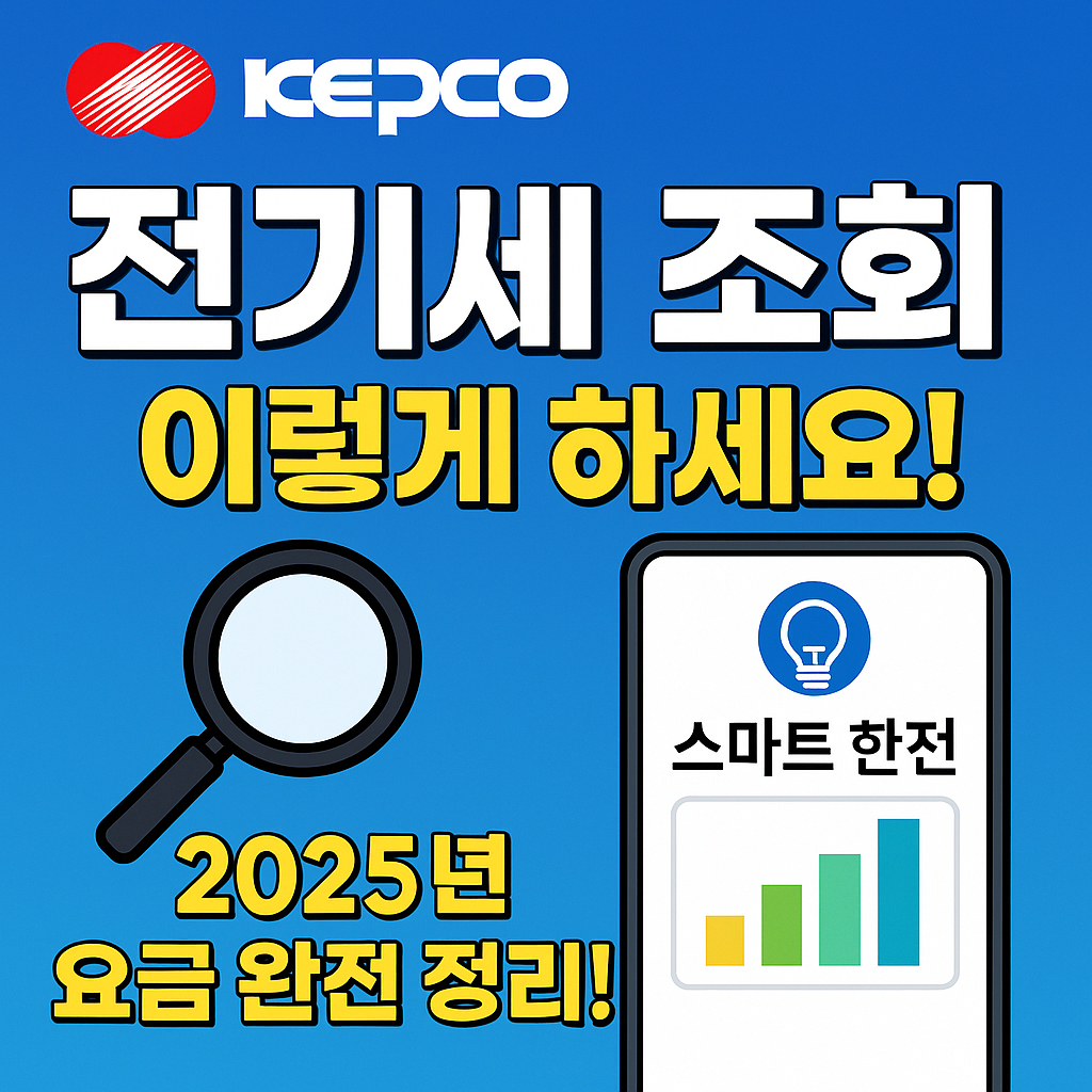 전기세 조회 2025년 최신판