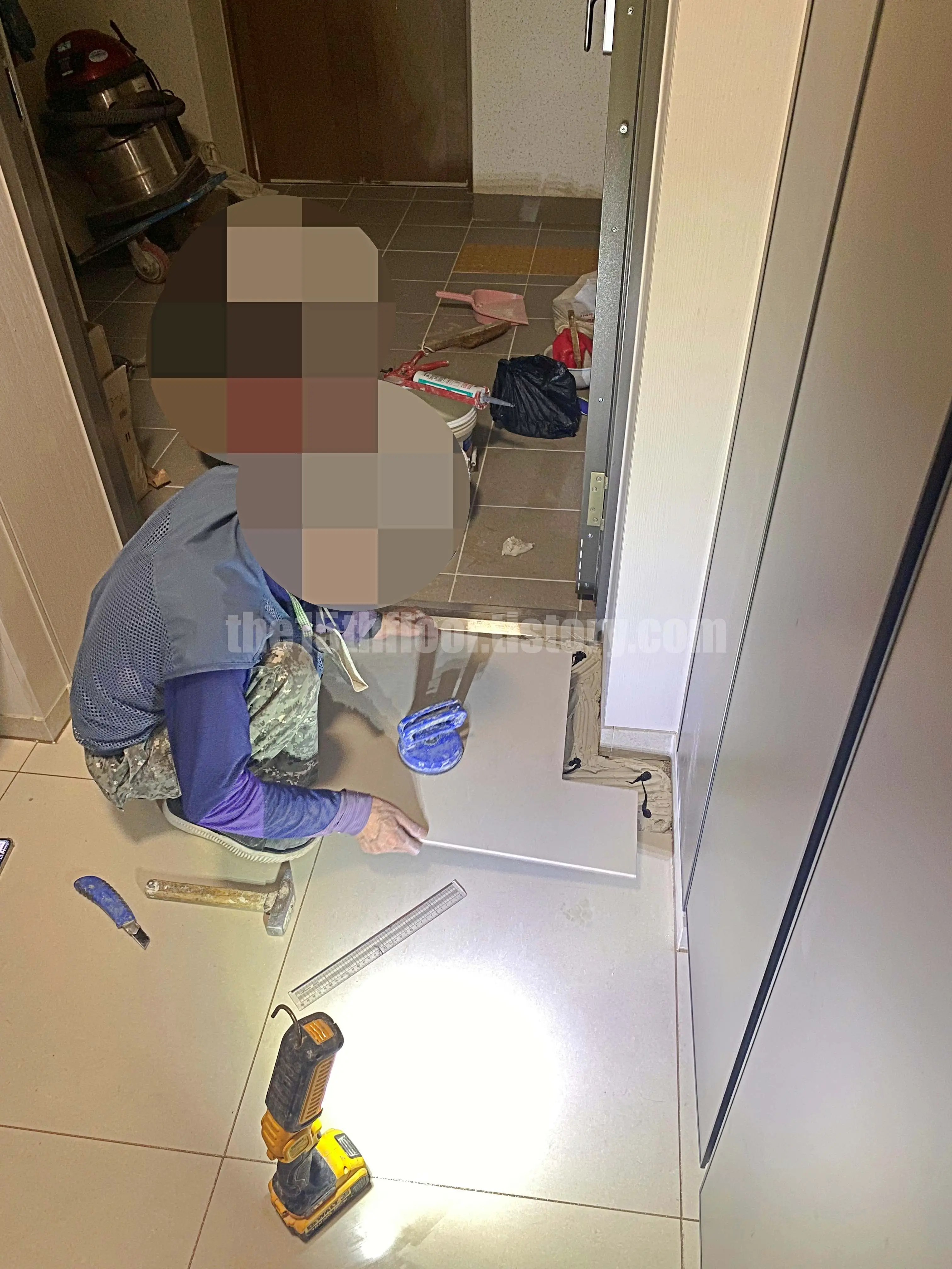 타일 부분 교체 방법 4.