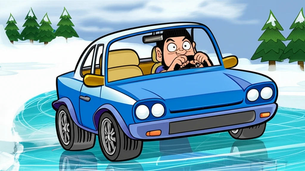 겨울철 빙판길 안전 제동 운전 초보 ..