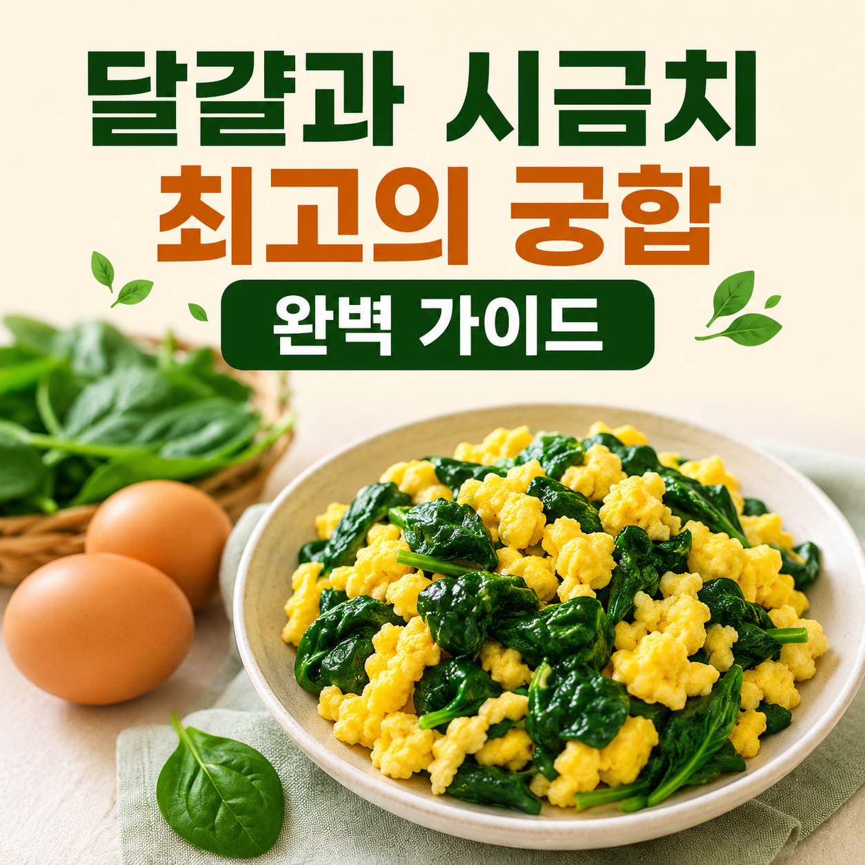 달걀과 시금치