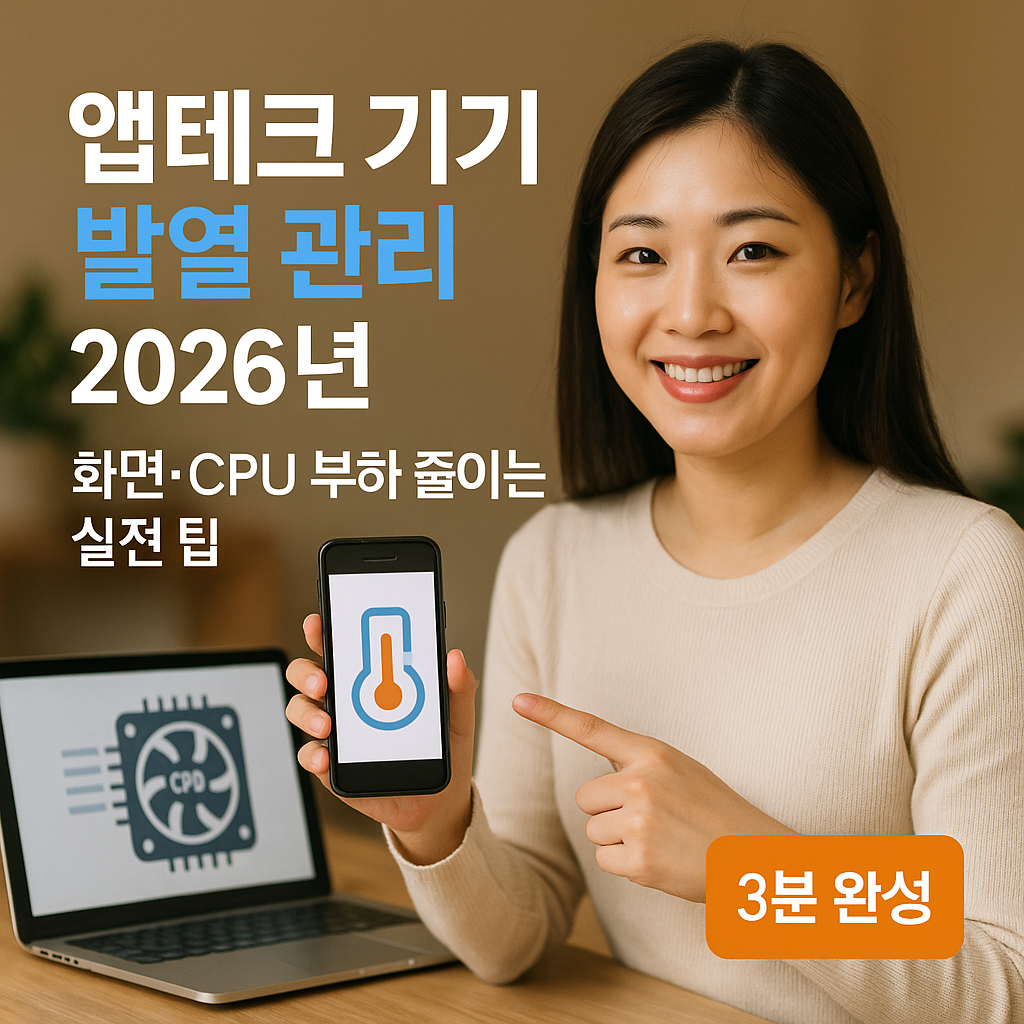 앱테크 기기 발열 관리 2026년 ｜ 화면&middot;CPU 부하 줄이는 실전 팁