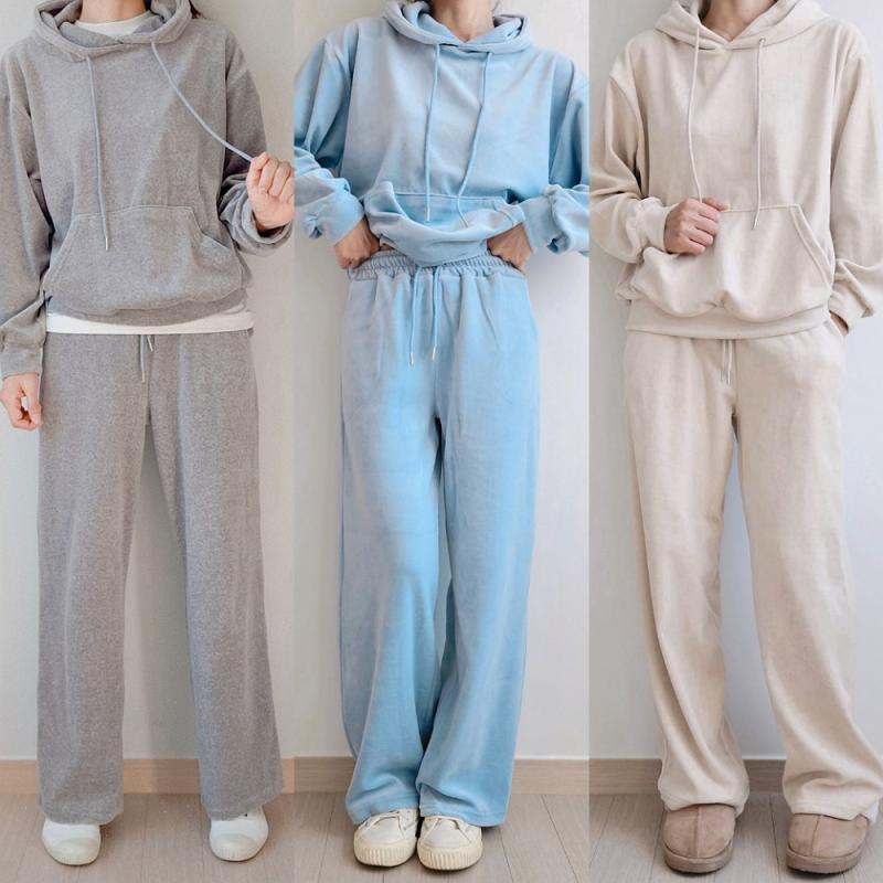 벨벳트레이닝 벨로아트레이닝 후드트레이닝세트