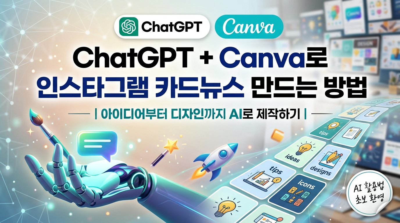 ChatGPT + Canva로 인스타그램 카드뉴스 만드는 방법｜아이디어부터 디자인까지 AI로 제작하기