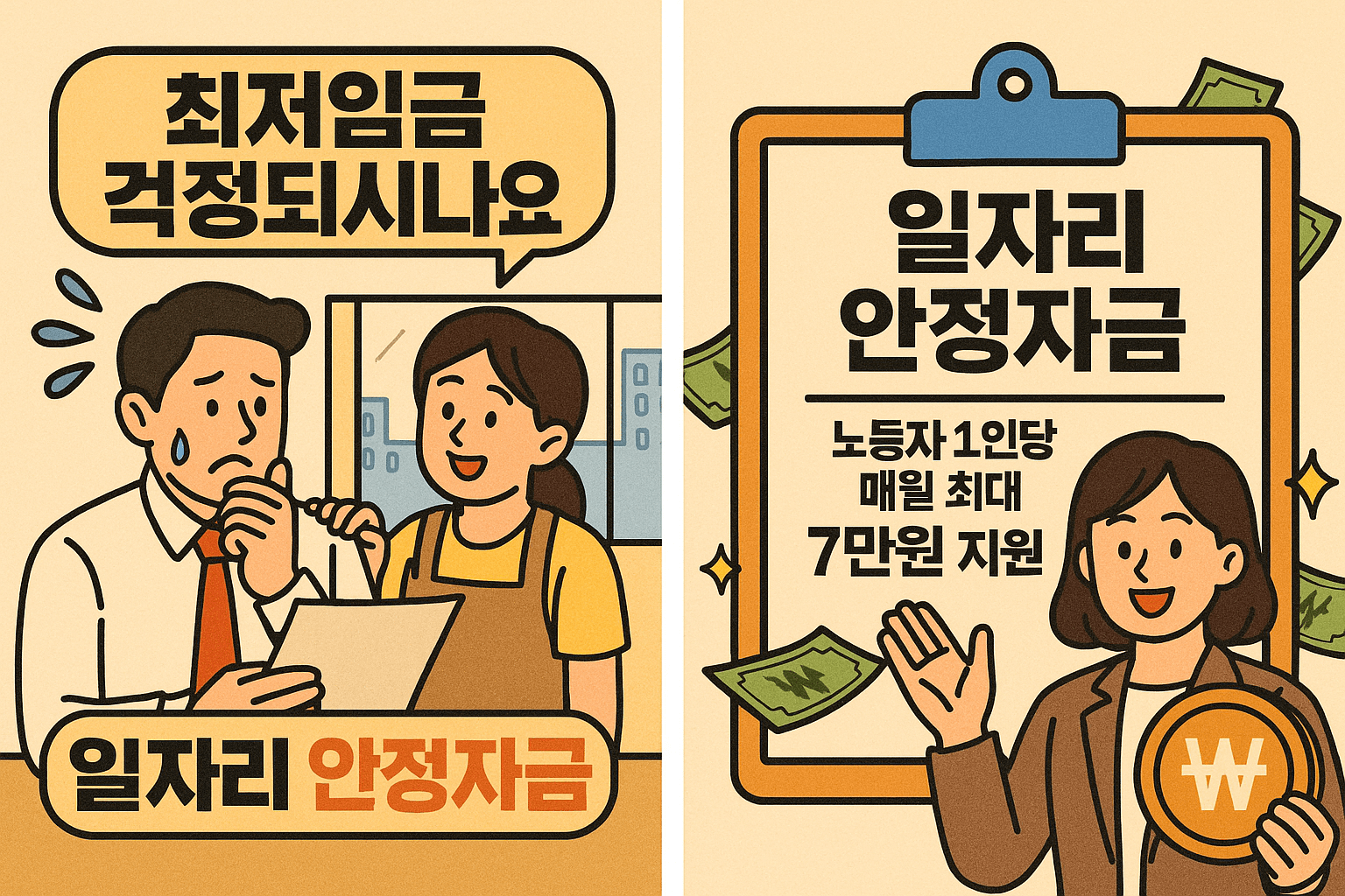 정부지원금, 일자리안정자금, 인건비지원, 소상공인 보조금, 정책자금, 고용유지지원금, 고정비절감, 인건비절약, 월급보조금, 중소기업지원