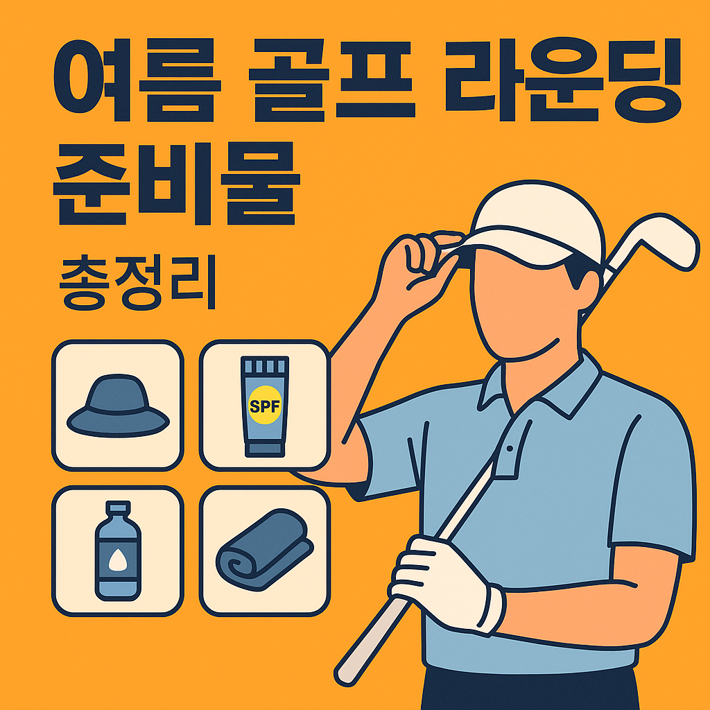 여름 골프 라운딩 준비물