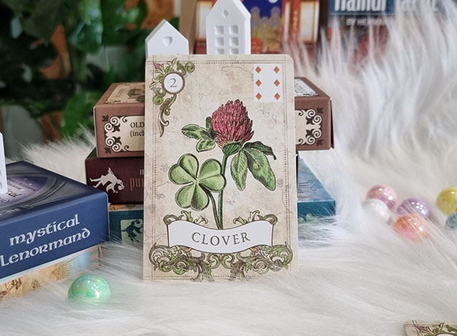 드림타로21 &ndash; 올드스타일 레노먼드 2번 클로버 / Dreamtarot21 &ndash; Old Style Lenormand No.2 클로버, 일시적인 행운과 기회