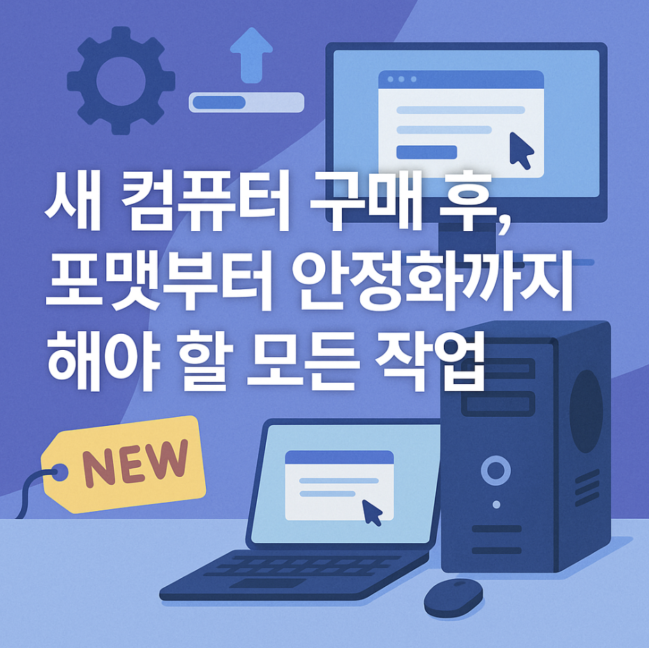 새 컴퓨터 구매 후, 포맷부터 안정화까지 해야 할 모든 작업