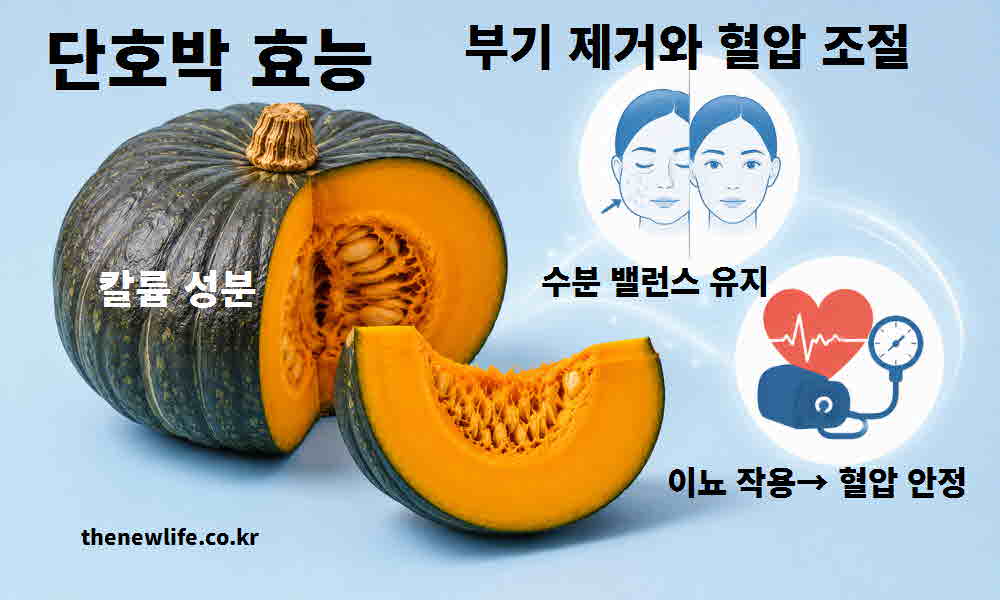단호박 효능 부기 제거 혈압 조절