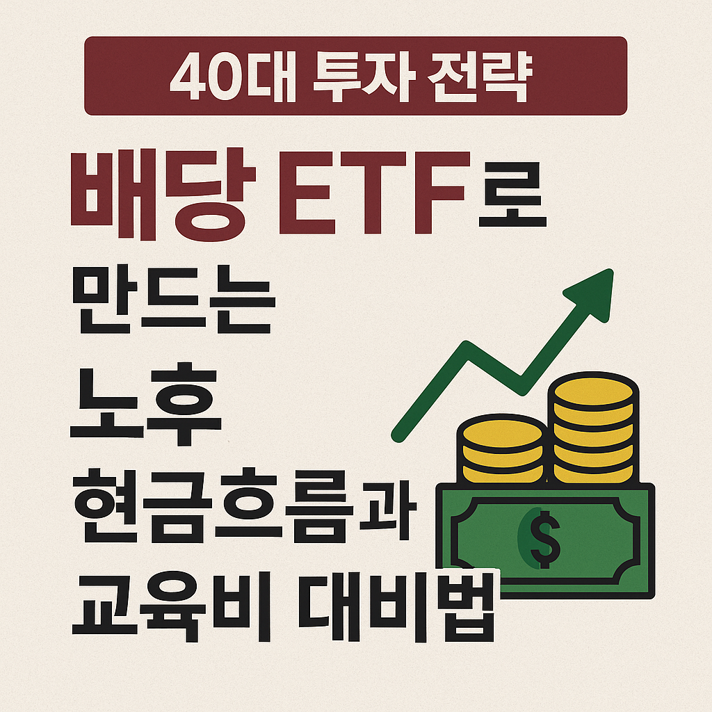 40대 투자 전략｜배당 ETF로 만드는 노후 현금흐름과 교육비 대비법