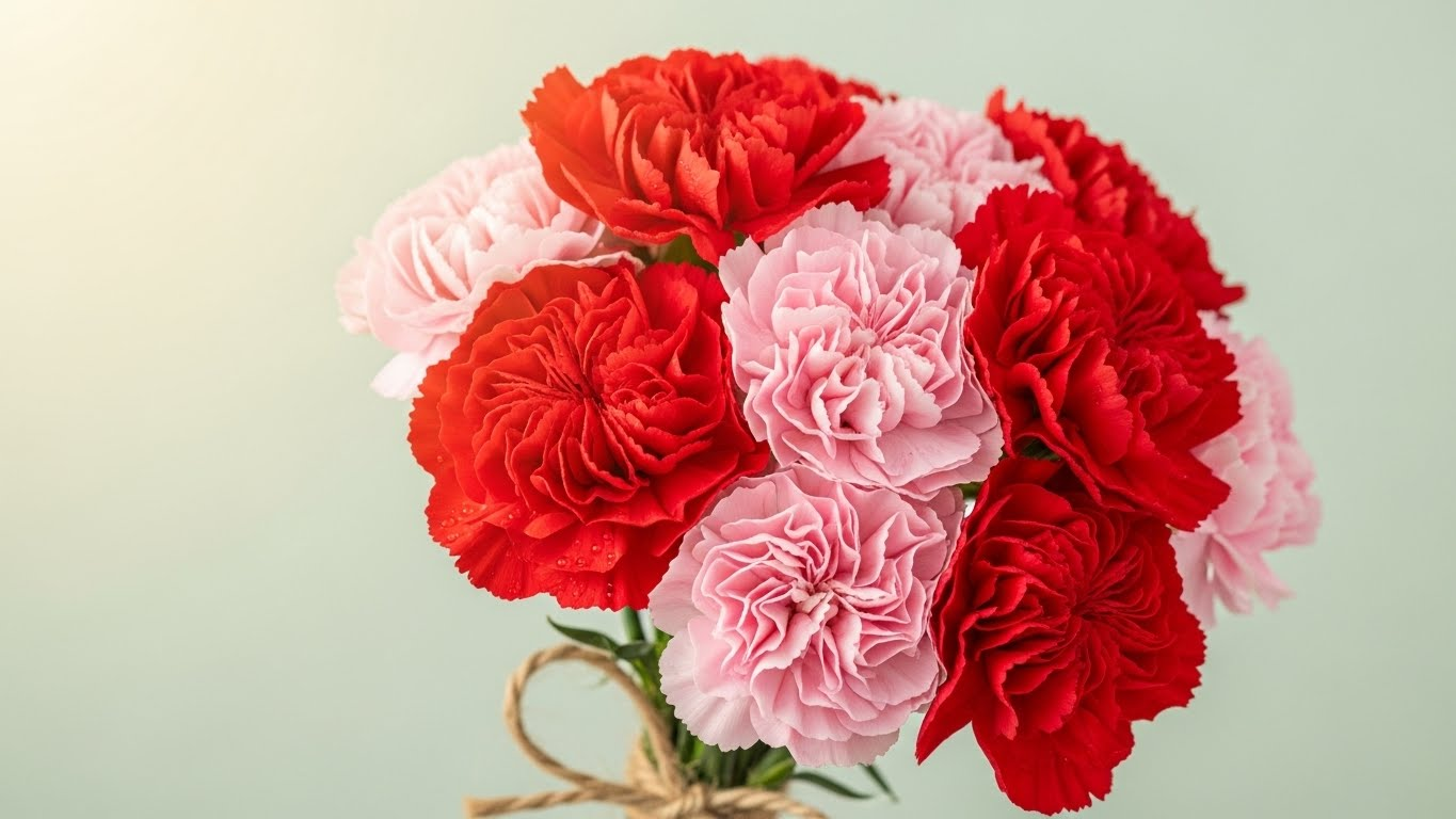 카네이션 꽃말 완전 정리: 색깔별 '사랑'과 '존경'의 의미 차이와 유래