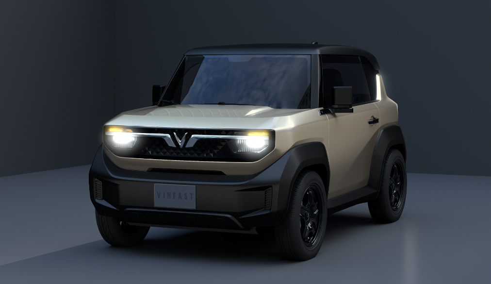 2023년 9월부터 사전예약을 받는 빈패스트 초소형 전기자동차 VF3 앞면